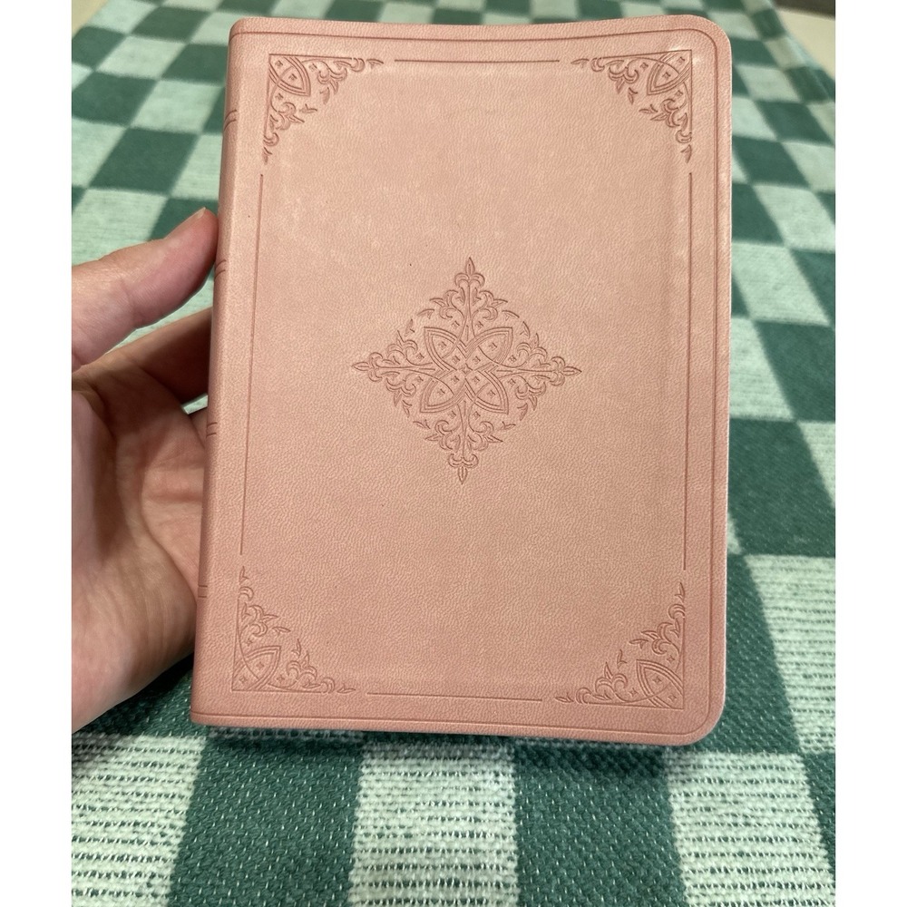 ESV Giant Print Bible, Red Letter, TruTone, Blush Rose, Fleur-de-lis Design